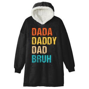 Dada Daddy Dad Bruh Hooded Wearable Blanket