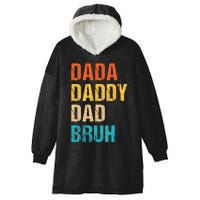 Dada Daddy Dad Bruh Hooded Wearable Blanket