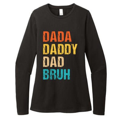 Dada Daddy Dad Bruh Womens CVC Long Sleeve Shirt