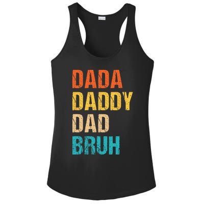 Dada Daddy Dad Bruh Ladies PosiCharge Competitor Racerback Tank