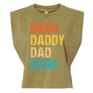 Dada Daddy Dad Bruh Garment-Dyed Women's Muscle Tee