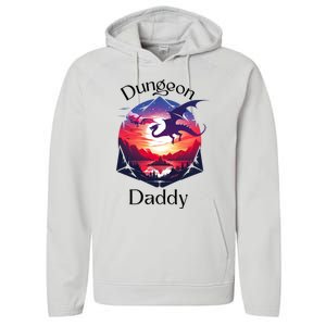 Dungeon Daddy Design For Ttrpg Lovers Performance Fleece Hoodie