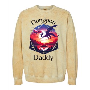 Dungeon Daddy Design For Ttrpg Lovers Colorblast Crewneck Sweatshirt