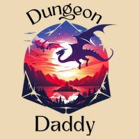 Dungeon Daddy Design For Ttrpg Lovers Drawstring Bag