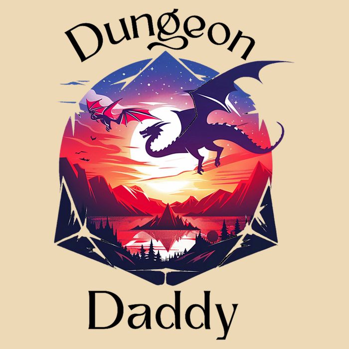 Dungeon Daddy Design For Ttrpg Lovers Drawstring Bag