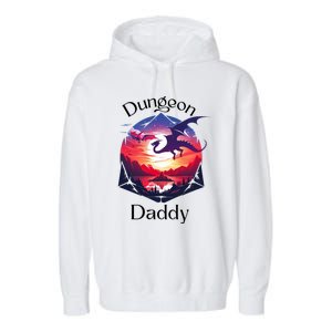 Dungeon Daddy Design For Ttrpg Lovers Garment-Dyed Fleece Hoodie