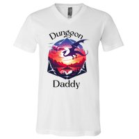 Dungeon Daddy Design For Ttrpg Lovers V-Neck T-Shirt