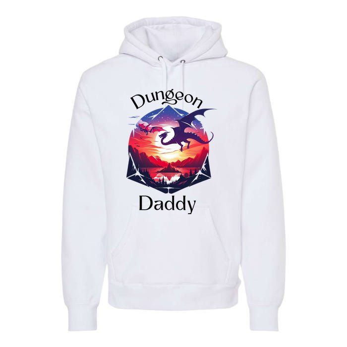 Dungeon Daddy Design For Ttrpg Lovers Premium Hoodie