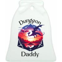 Dungeon Daddy Design For Ttrpg Lovers Ceramic Bell Ornament