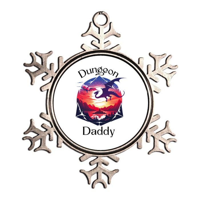 Dungeon Daddy Design For Ttrpg Lovers Metallic Star Ornament