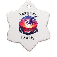 Dungeon Daddy Design For Ttrpg Lovers Ceramic Star Ornament