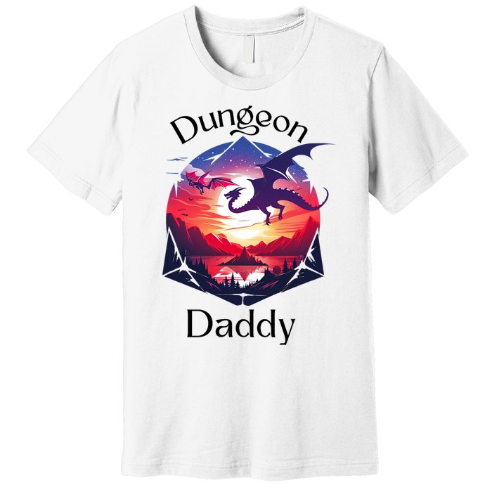 Dungeon Daddy Design For Ttrpg Lovers Premium T-Shirt