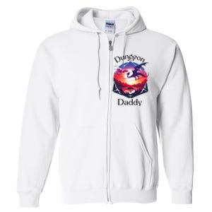 Dungeon Daddy Design For Ttrpg Lovers Full Zip Hoodie