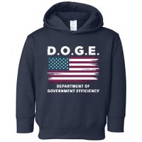 Doge D.O.G.E. Department Of Government Efficiency Toddler Hoodie