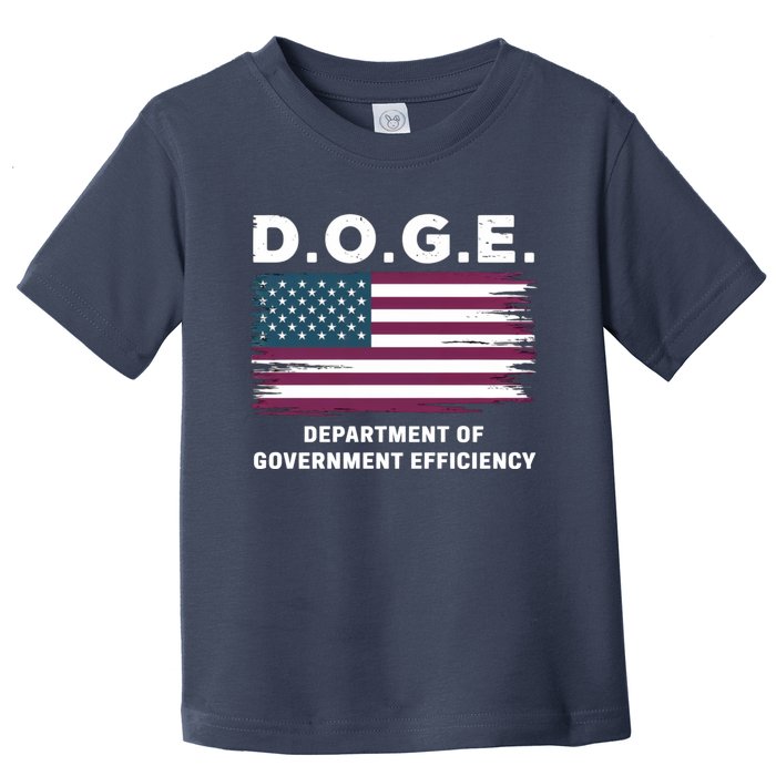 Doge D.O.G.E. Department Of Government Efficiency Toddler T-Shirt