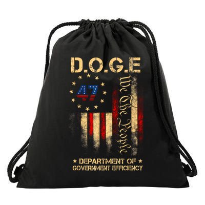 DOGE D.O.G.E Department Of Government Efficiency Mens Womens Drawstring Bag