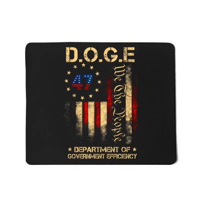 DOGE D.O.G.E Department Of Government Efficiency Mens Womens Mousepad