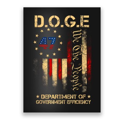 DOGE D.O.G.E Department Of Government Efficiency Mens Womens Poster