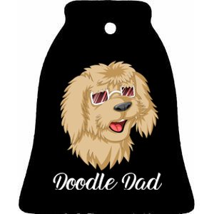 Doodle Dad Ceramic Bell Ornament