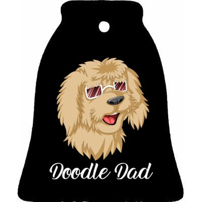 Doodle Dad Ceramic Bell Ornament