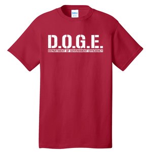 Doge D.O.G.E. Department Of Government Tall T-Shirt