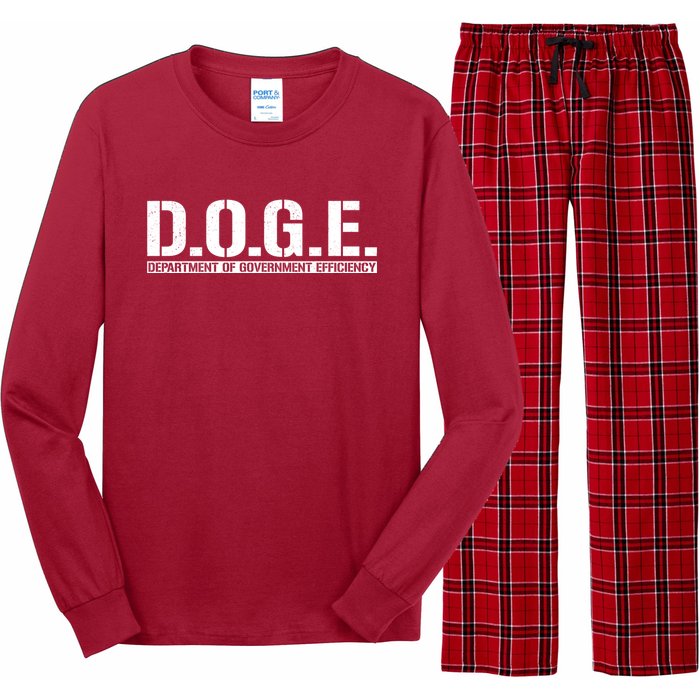 Doge D.O.G.E. Department Of Government Long Sleeve Pajama Set