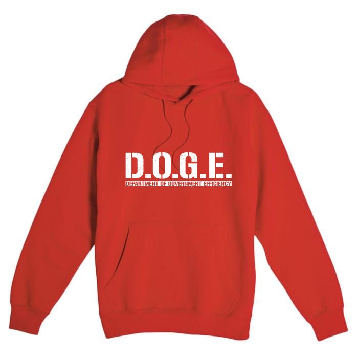 Doge D.O.G.E. Department Of Government Premium Pullover Hoodie