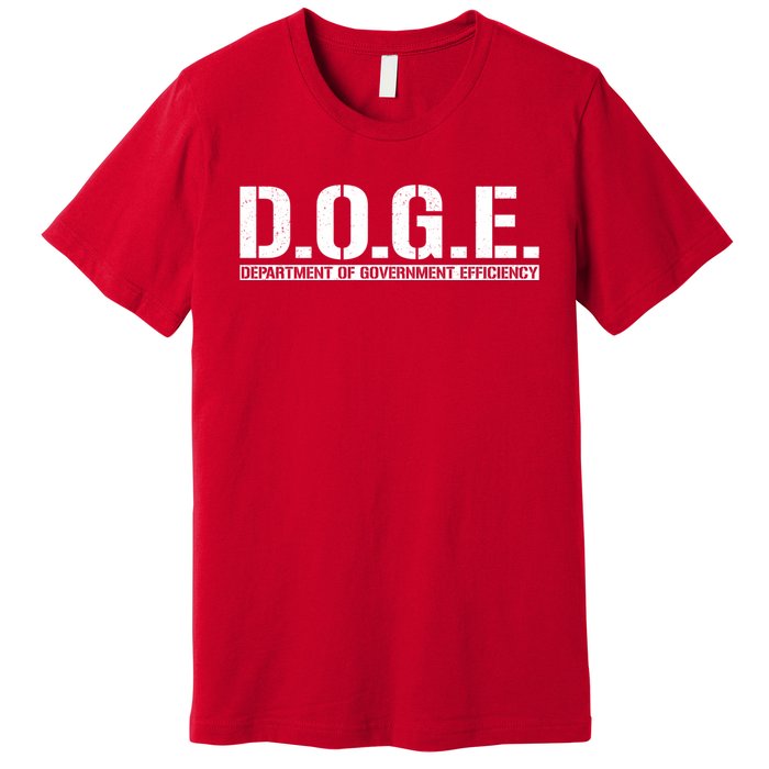 Doge D.O.G.E. Department Of Government Premium T-Shirt