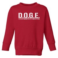 Doge D.O.G.E. Department Of Government Toddler Sweatshirt