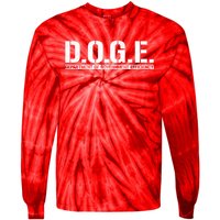 Doge D.O.G.E. Department Of Government Tie-Dye Long Sleeve Shirt