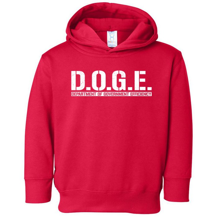 Doge D.O.G.E. Department Of Government Toddler Hoodie