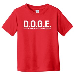 Doge D.O.G.E. Department Of Government Toddler T-Shirt