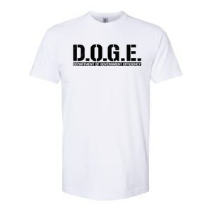 Doge D.O.G.E. Department Of Government Softstyle CVC T-Shirt