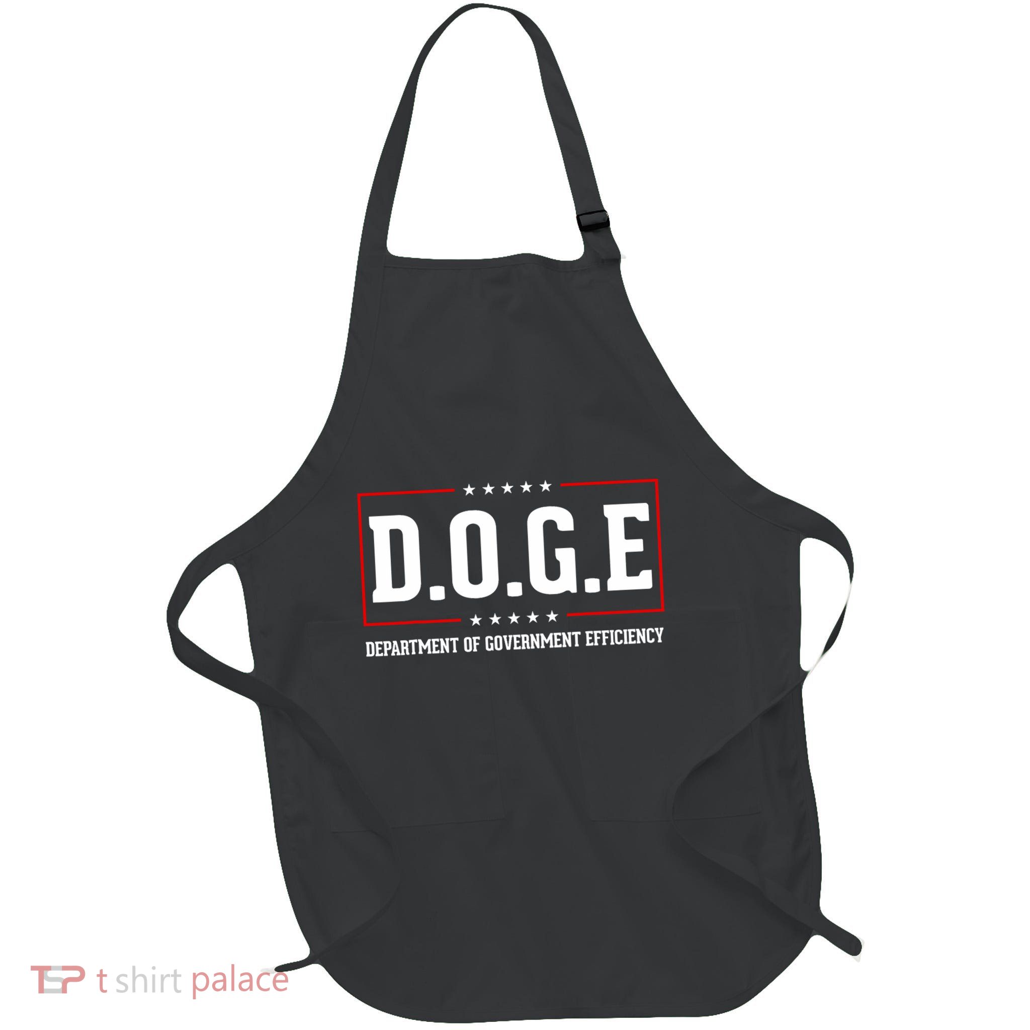 Doge D.O.G.E Department Of Government Efficiency Trending Design Full-Length Apron With Pockets