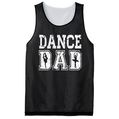 Distressed Dance Dad Ballet Great Gift For Men Mesh Reversible Basketball Jersey Tank