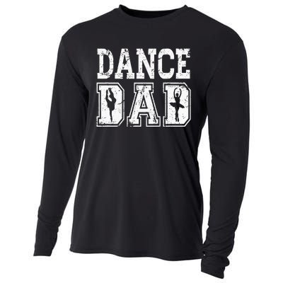 Distressed Dance Dad Ballet Great Gift For Men Cooling Performance Long Sleeve Crew