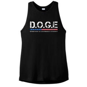 Doge D.O.G.E. Department Of Government Efficiency Ladies PosiCharge Tri-Blend Wicking Tank