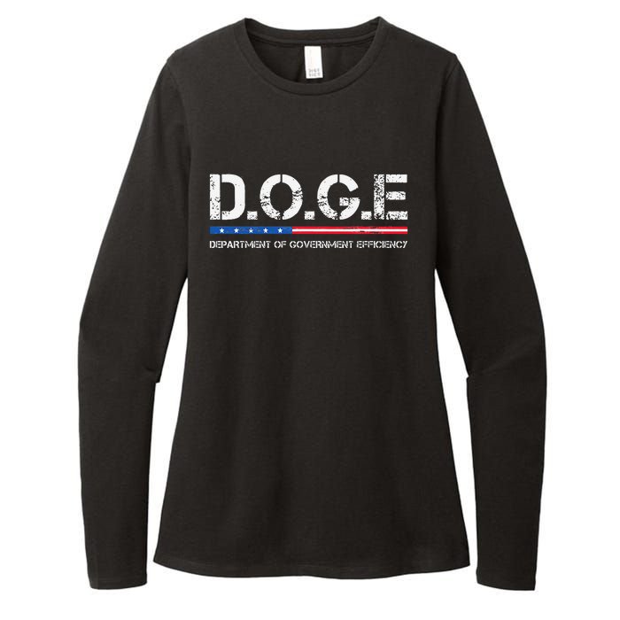 Doge D.O.G.E. Department Of Government Efficiency Womens CVC Long Sleeve Shirt