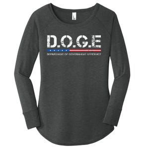 Doge D.O.G.E. Department Of Government Efficiency Women's Perfect Tri Tunic Long Sleeve Shirt