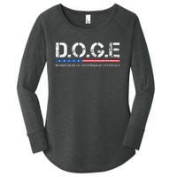 Doge D.O.G.E. Department Of Government Efficiency Women's Perfect Tri Tunic Long Sleeve Shirt