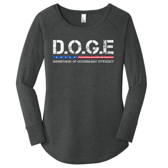 Doge D.O.G.E. Department Of Government Efficiency Women's Perfect Tri Tunic Long Sleeve Shirt