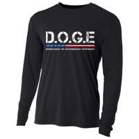 Doge D.O.G.E. Department Of Government Efficiency Cooling Performance Long Sleeve Crew