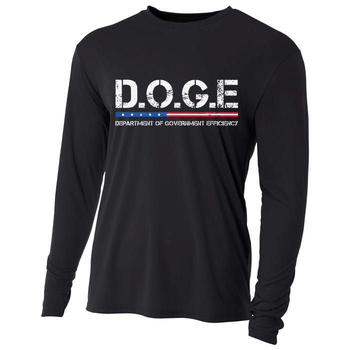 Doge D.O.G.E. Department Of Government Efficiency Cooling Performance Long Sleeve Crew