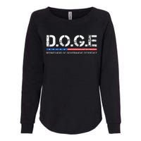 Doge D.O.G.E. Department Of Government Efficiency Womens California Wash Sweatshirt