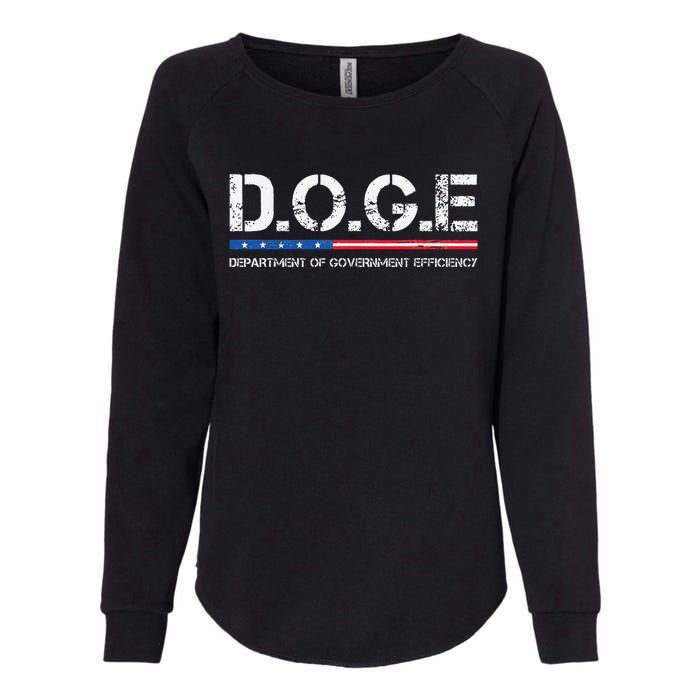 Doge D.O.G.E. Department Of Government Efficiency Womens California Wash Sweatshirt