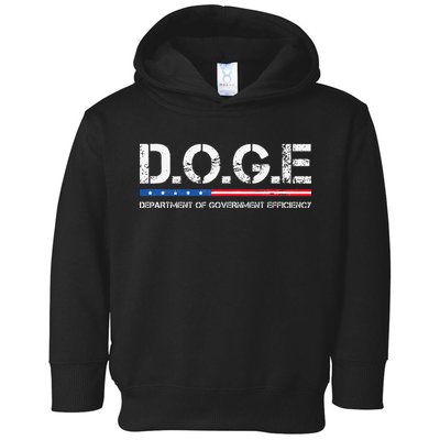 Doge D.O.G.E. Department Of Government Efficiency Toddler Hoodie