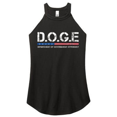 Doge D.O.G.E. Department Of Government Efficiency Women's Perfect Tri Rocker Tank