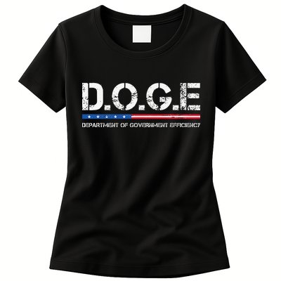 Doge D.O.G.E. Department Of Government Efficiency Womens T-Shirt