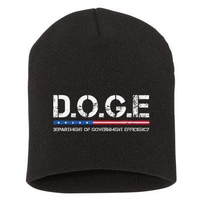 Doge D.O.G.E. Department Of Government Efficiency Short Acrylic Beanie