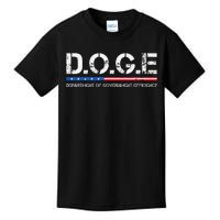 Doge D.O.G.E. Department Of Government Efficiency Kids T-Shirt